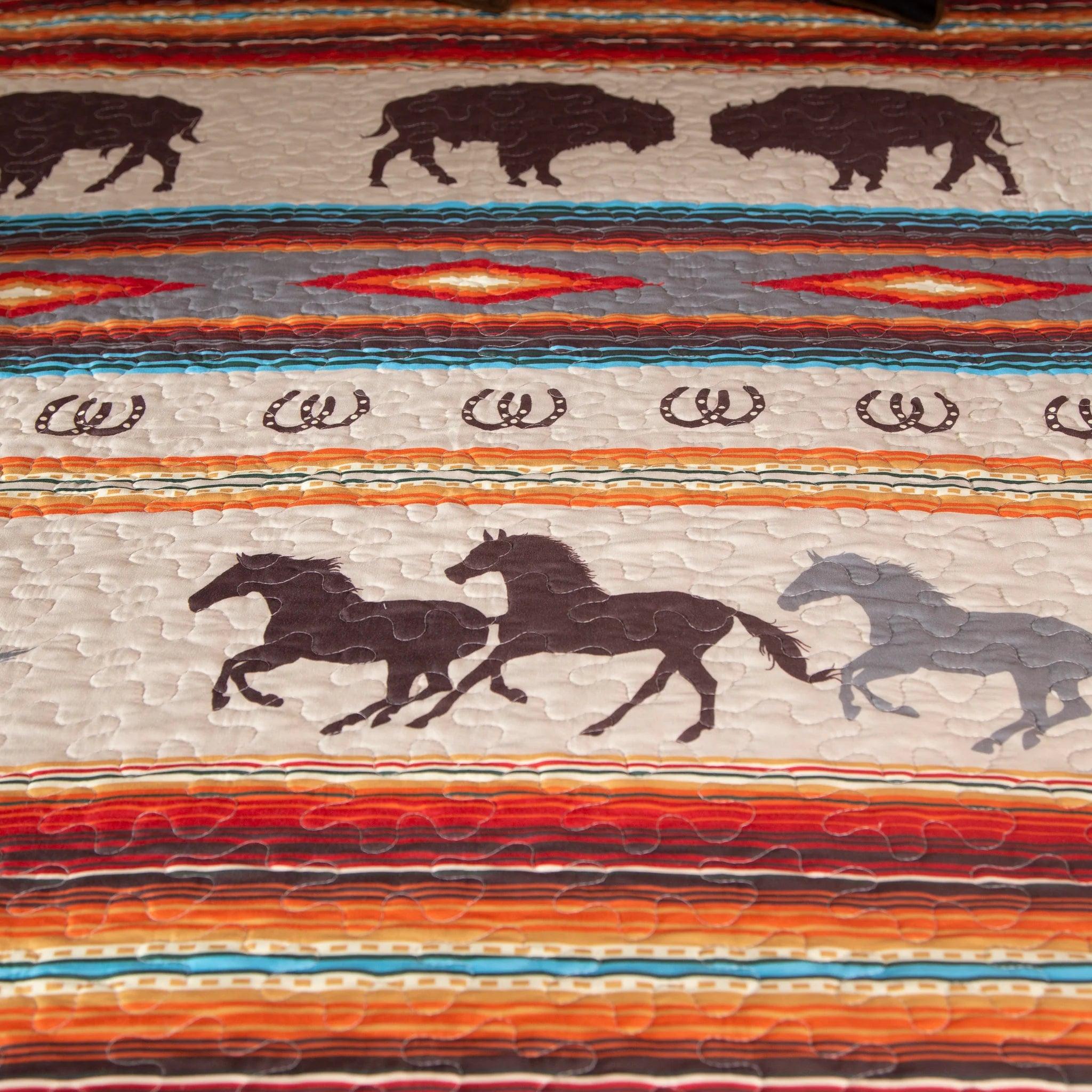 Western Frontier Quilt - Southwestern Bedding - Your Western Decor