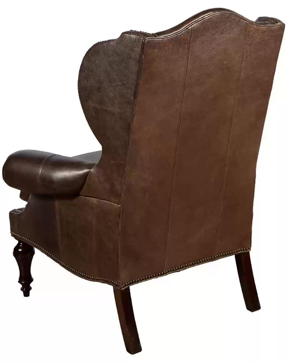 American made Western Stitch Leather Chair Back - Your Western Decor