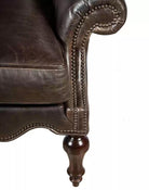 American made Western Stitch Leather Chair tacking, arm  and leg - Your Western Decor