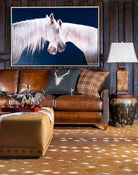 Western Rancher Leather Sofa in western living room setting - Your Western Decor