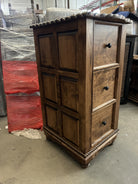 western 3 drawer file cabinet with rope trim detail in solid wood rustic office storage