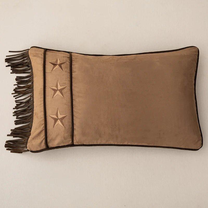 Western Star Suede Pillow Sham - Your Western Decor