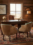 Western style office with leather chairs  and desk - Your Western Decor