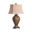 Western table lamp with linen shade - Your Western decor