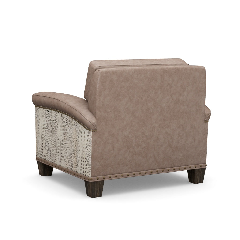 Westwood premium leather armchair angle view