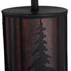 detail of whispering pines mica table lamp base