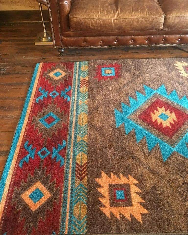 Aztec Whiskey River Area Rugs. Made in the USA. Your Western Decor