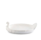 sculpted turkey shaped white serving dish - Your Western Decor