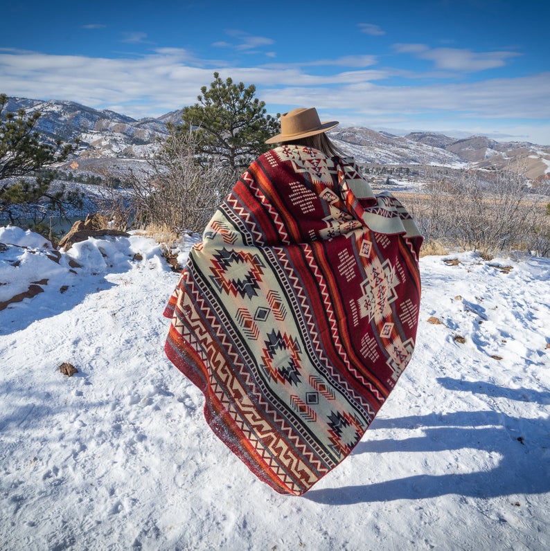 Andean Alpaca Wool Blanket - Wildfire – Your Western Decor
