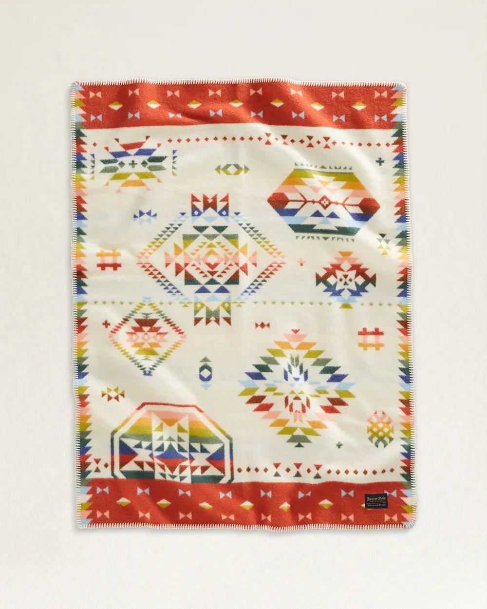 Wild Blooms Crib Blanket front made in Pendleton Oregon - Your Western Decor