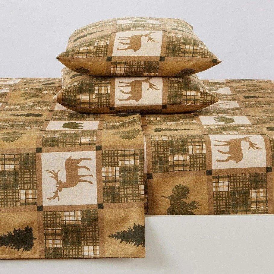 Wildlife and Plaid Lodge Sheets - Your Western Decor