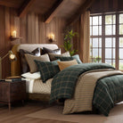 Windowpane Comforter Set hunter green - Your Western Decor