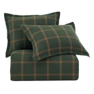 Windowpane Duvet Set hunter green - Your Western Decor