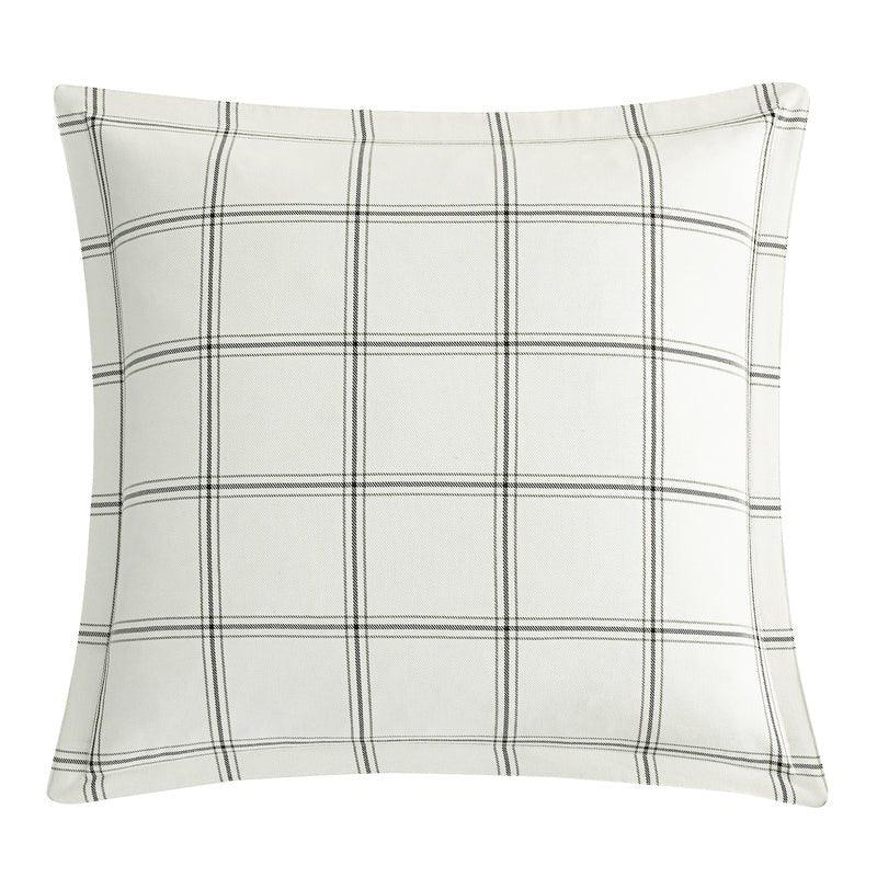 Windowpane Euro Sham in White - Your Western Decor