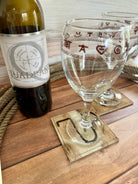 Western wine glasses with brands - Your Western Decor