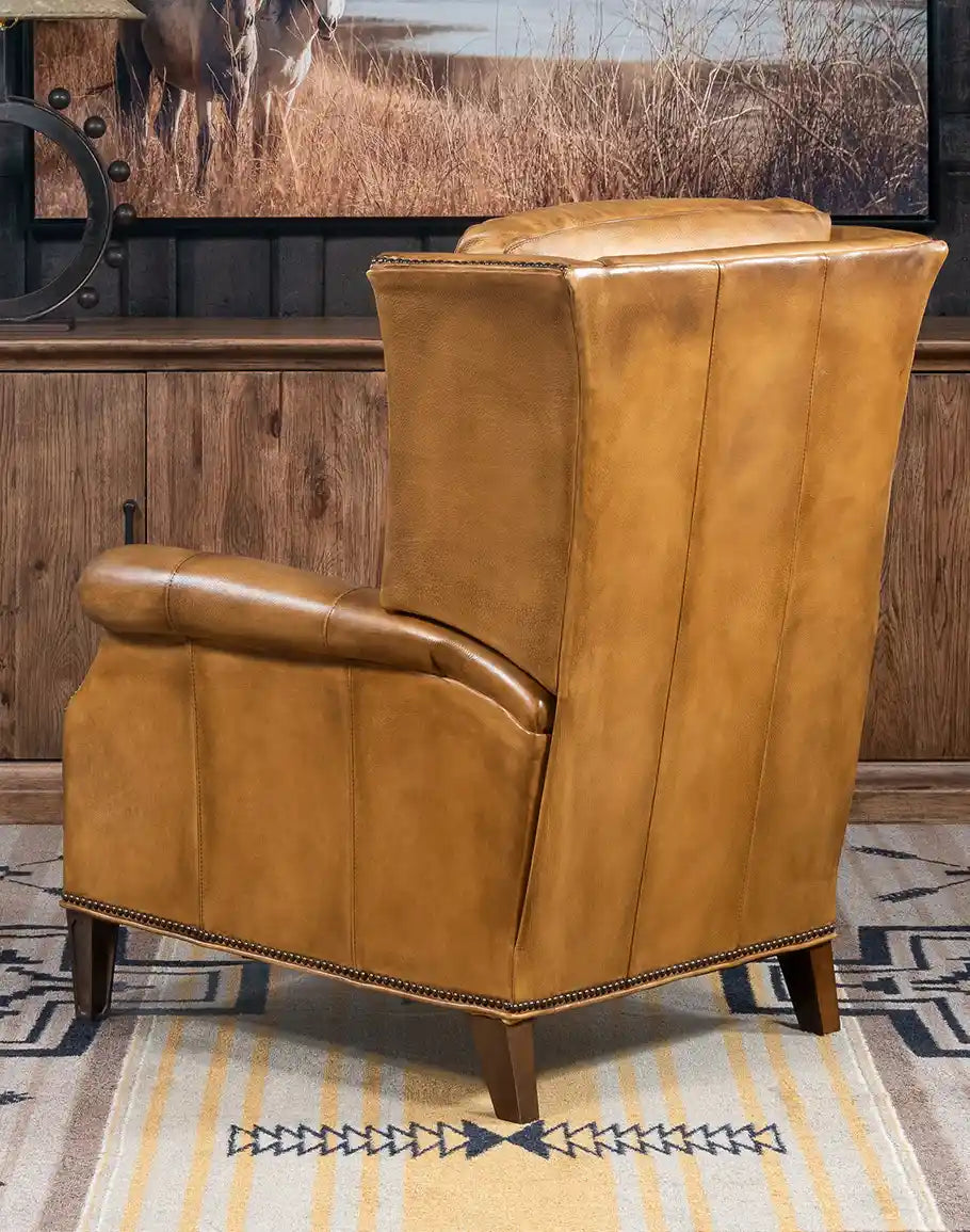 American made Wingback Leather Recliner - Your Western Decor