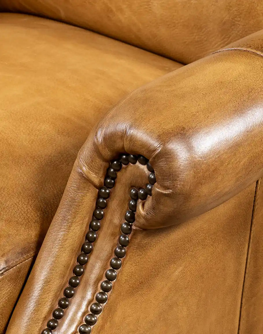 American made Wingback Leather Recliner - Your Western Decor