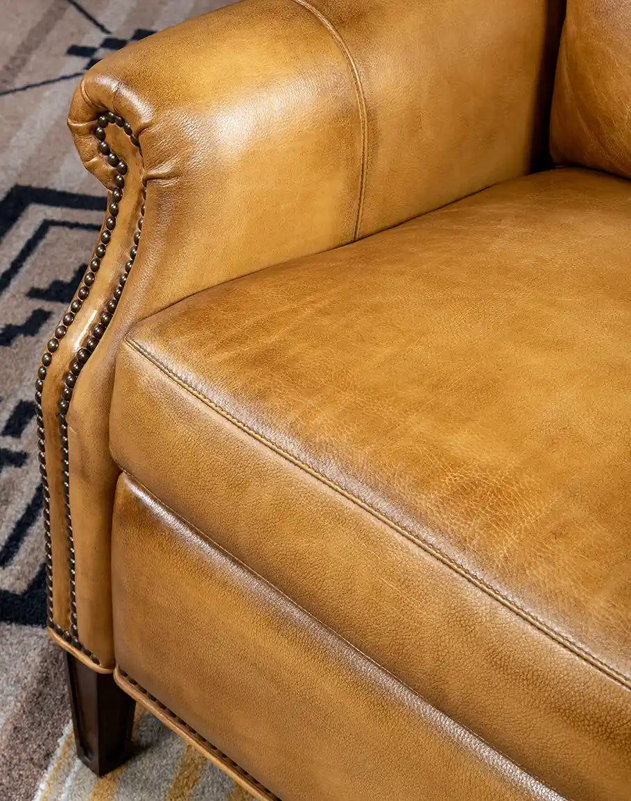 American made Wingback Leather Recliner - Your Western Decor