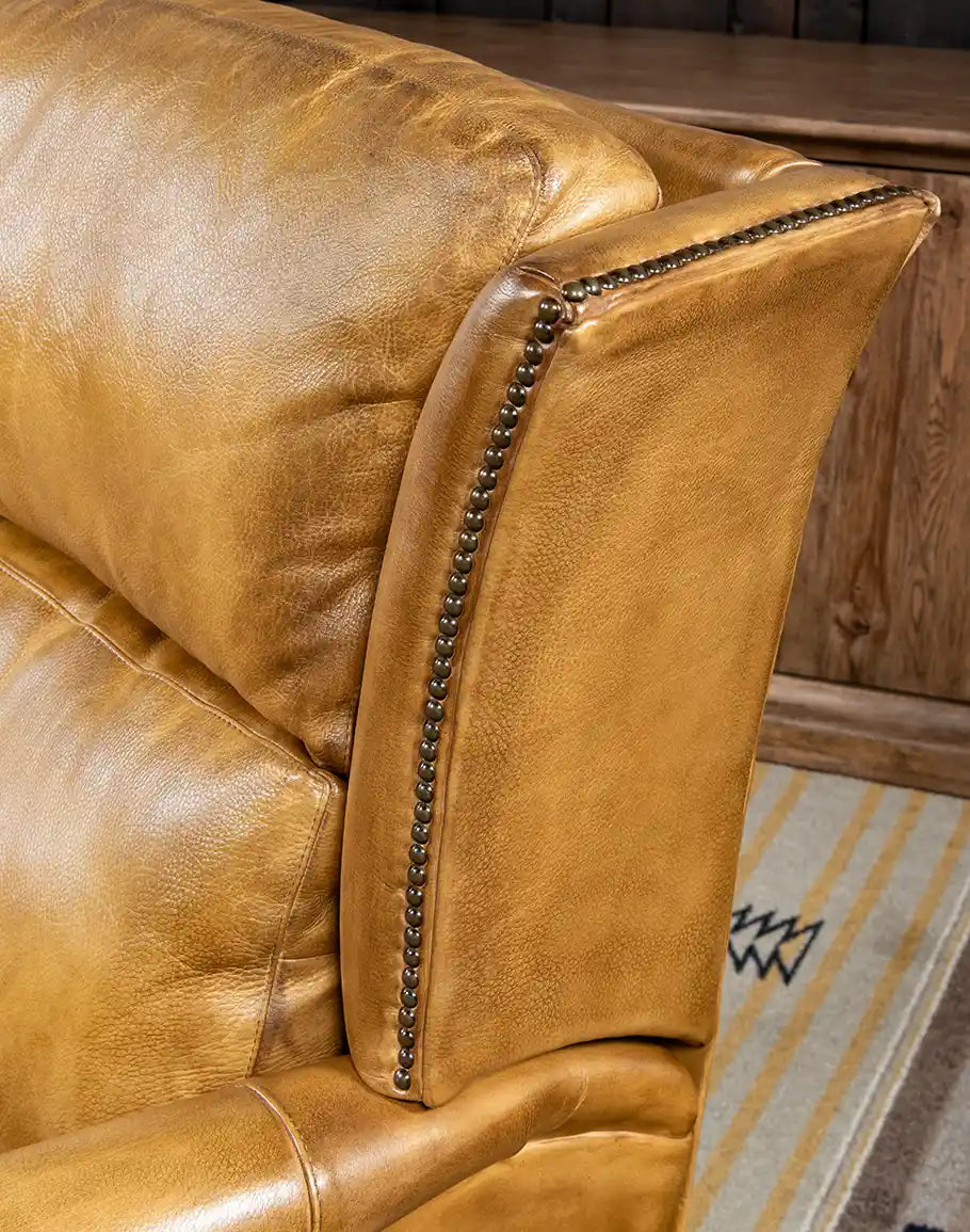 American made Wingback Leather Recliner - Your Western Decor