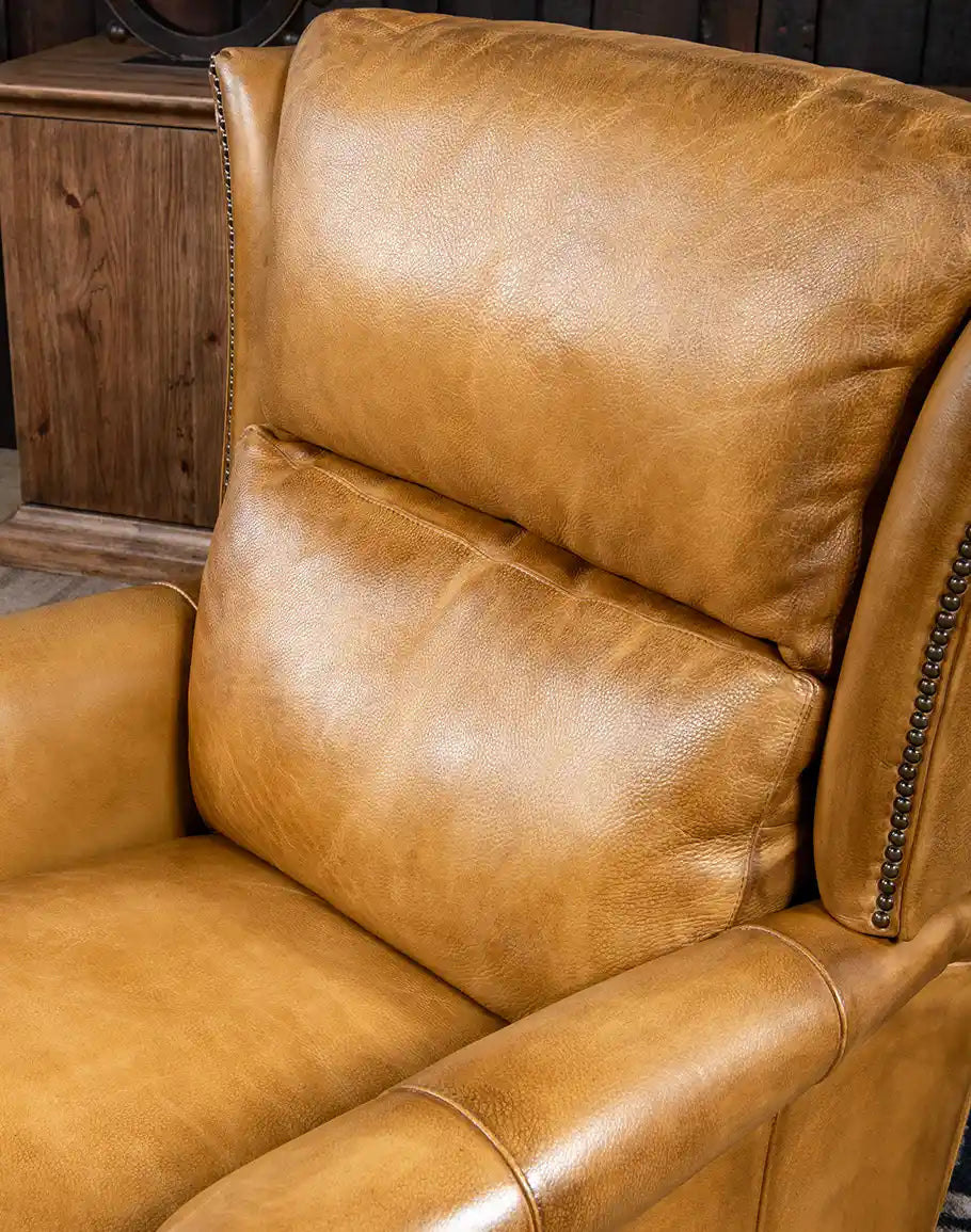 American made Wingback Leather Recliner - Your Western Decor