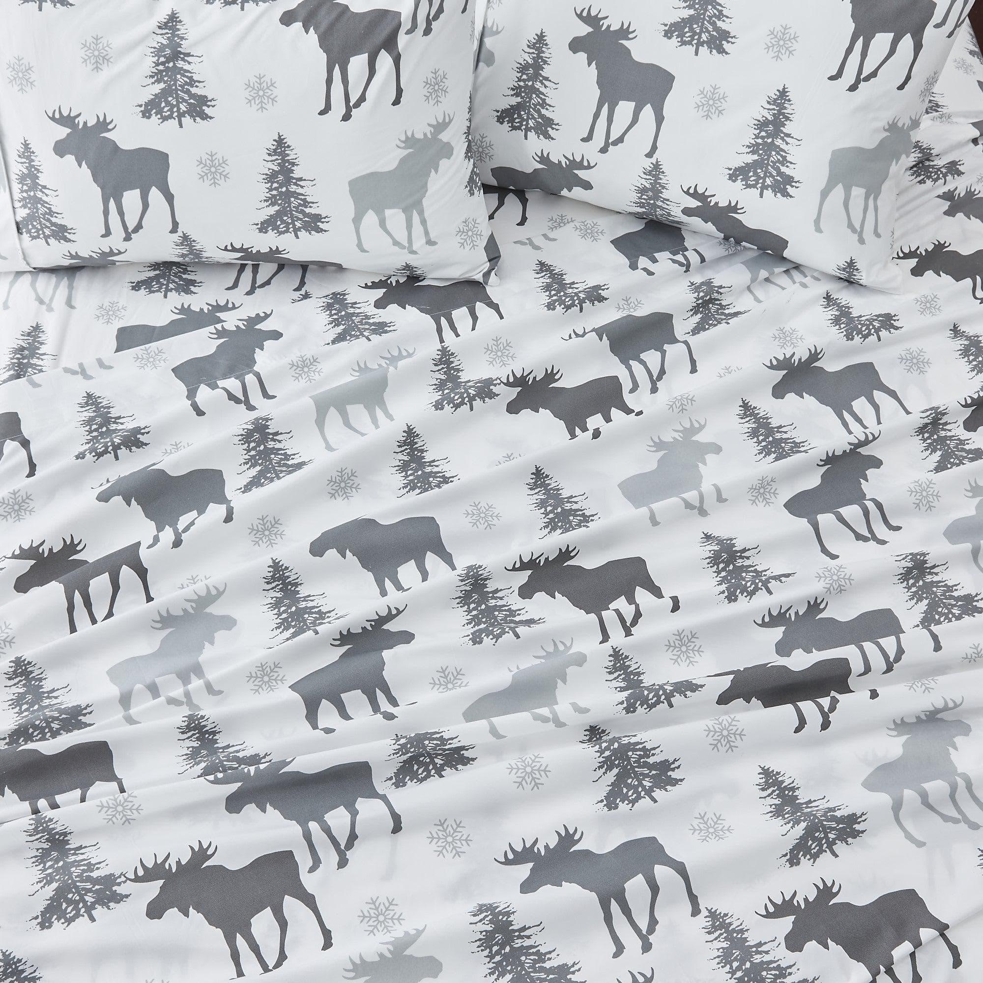 Winter Moose Microfiber Sheet Sets - Your Western Decor