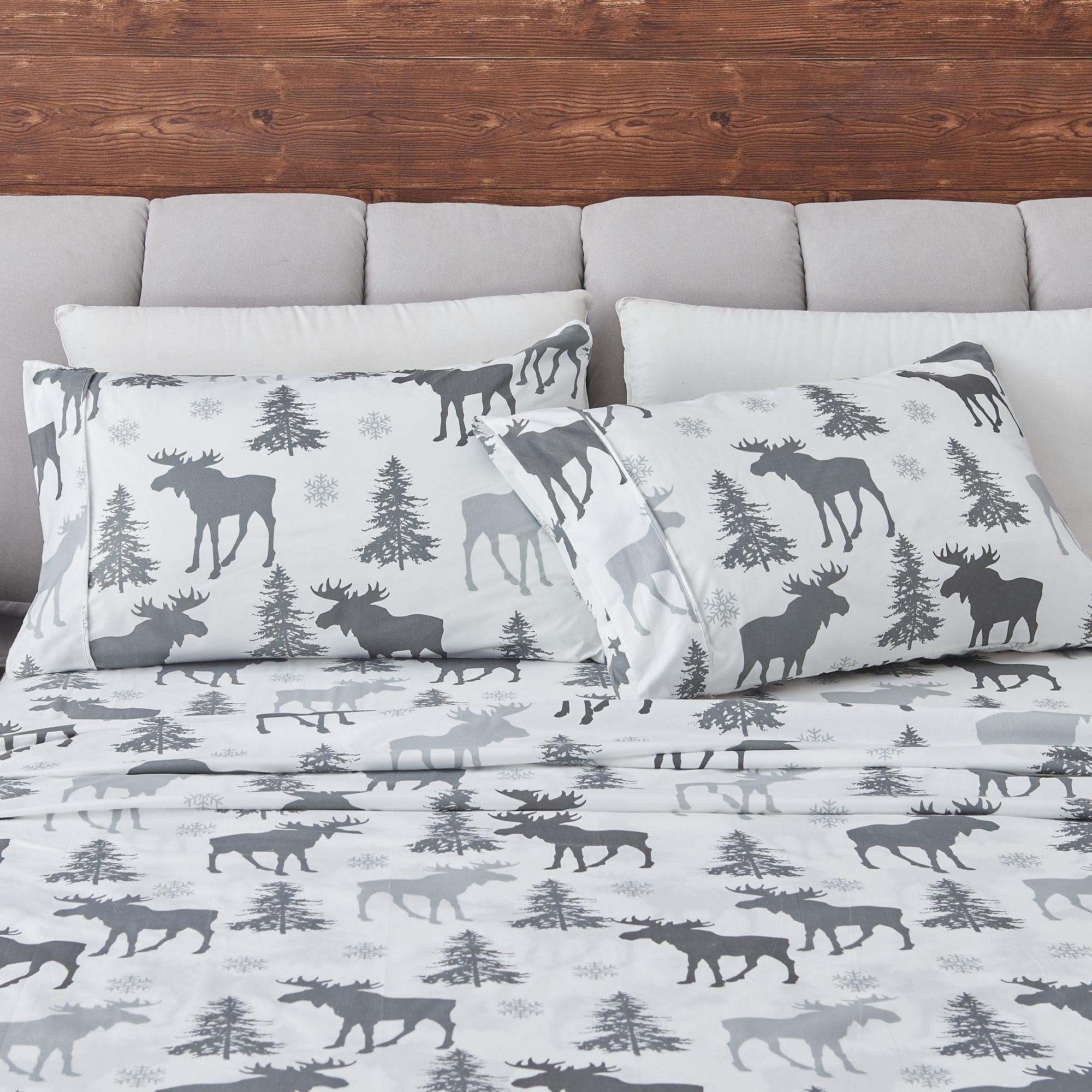 Winter Moose Microfiber Sheet Sets - Your Western Decor