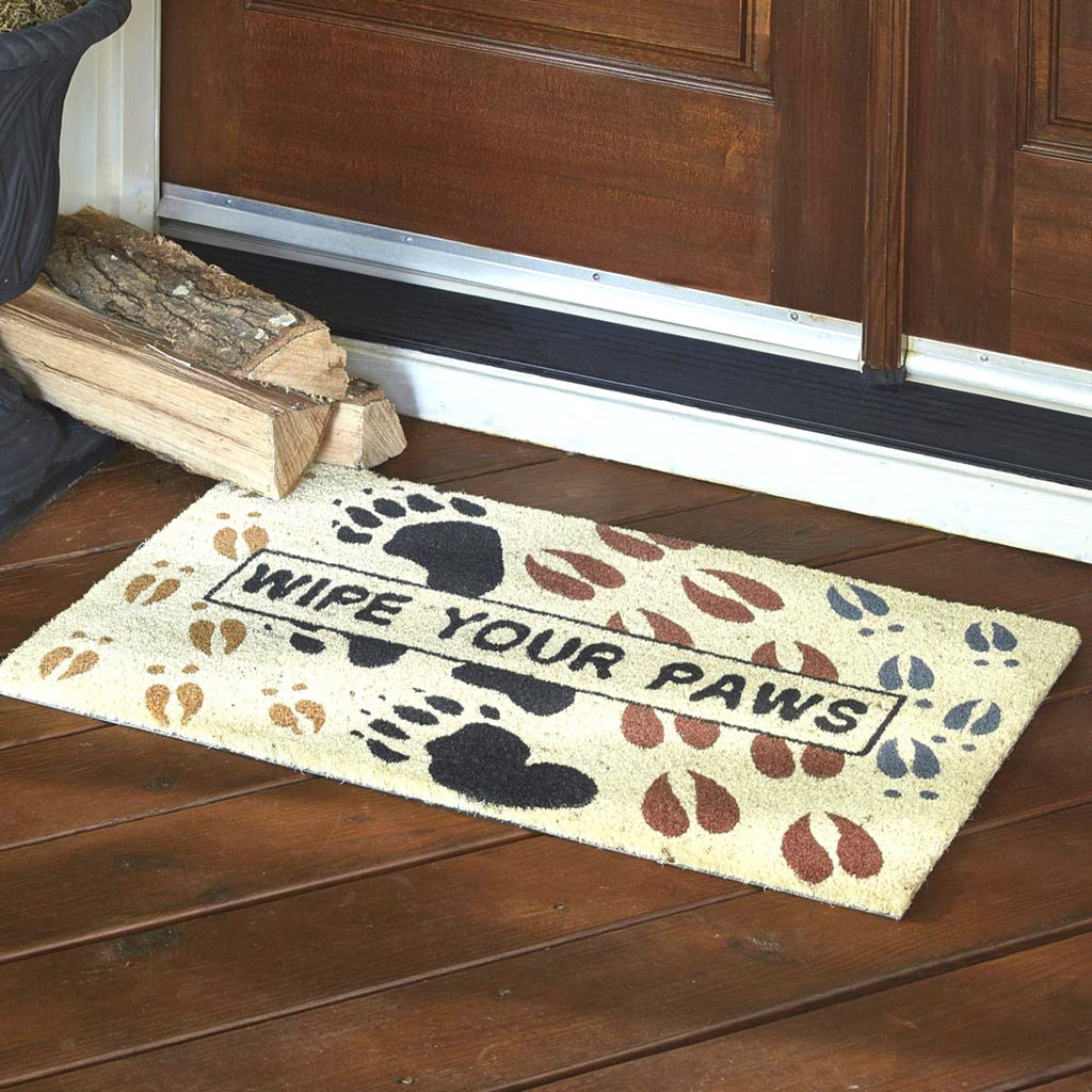 Wildlife animal print doormat - Wipe your paws outdoor lodge rug - Your Western Decor