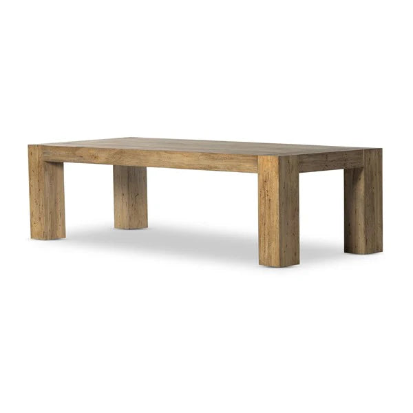 9' rectangle Rustic Oak Dining Table - Your Western Decor