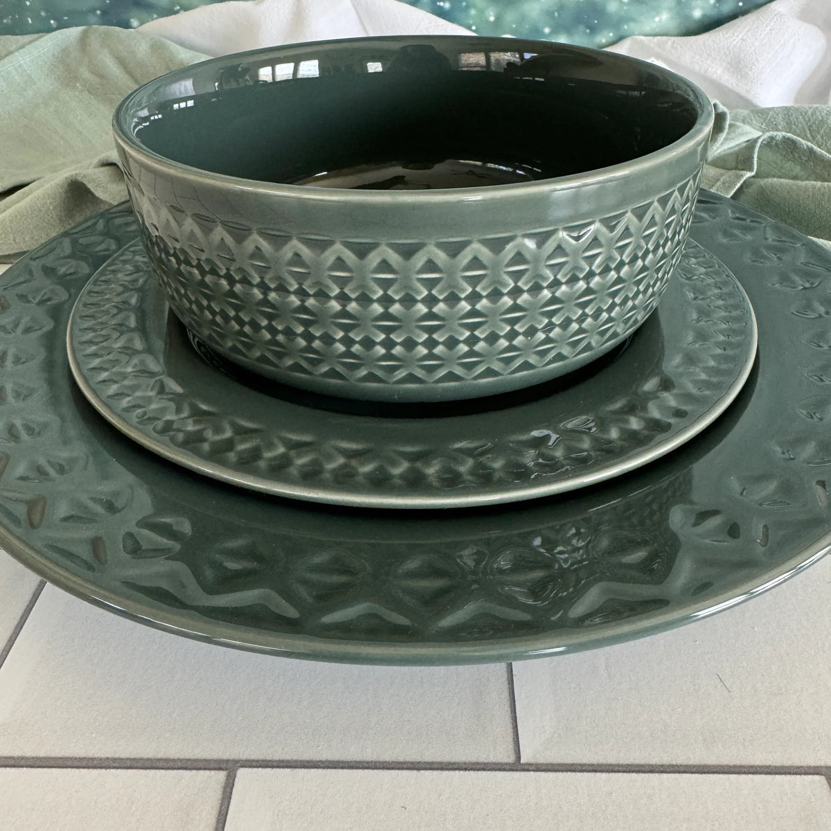 Pendleton Debossed Stoneware Bowls | Your Western Decor