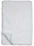 plush white faux fur throw blanket