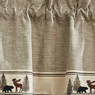 Yakutat Wildlife Valance with Moose, Bear and Pines - Your Western Decor