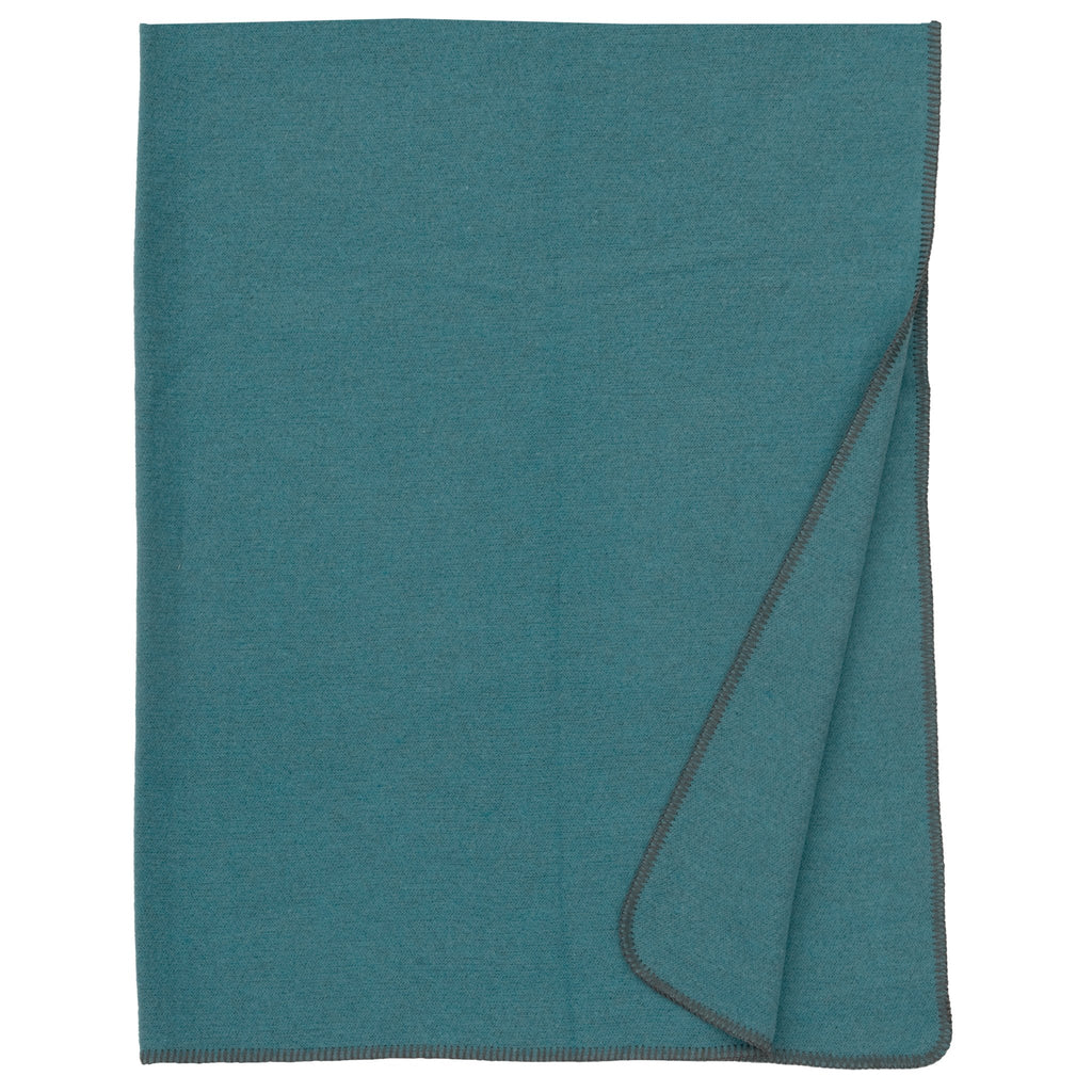 Yara Turquoise Wool Throw Blanket - Made in the USA - Your Western Decor