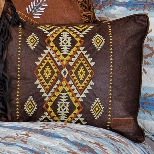 Yellowstone Diamond Embroidered Accent Pillow - Your Western Decor, LLC