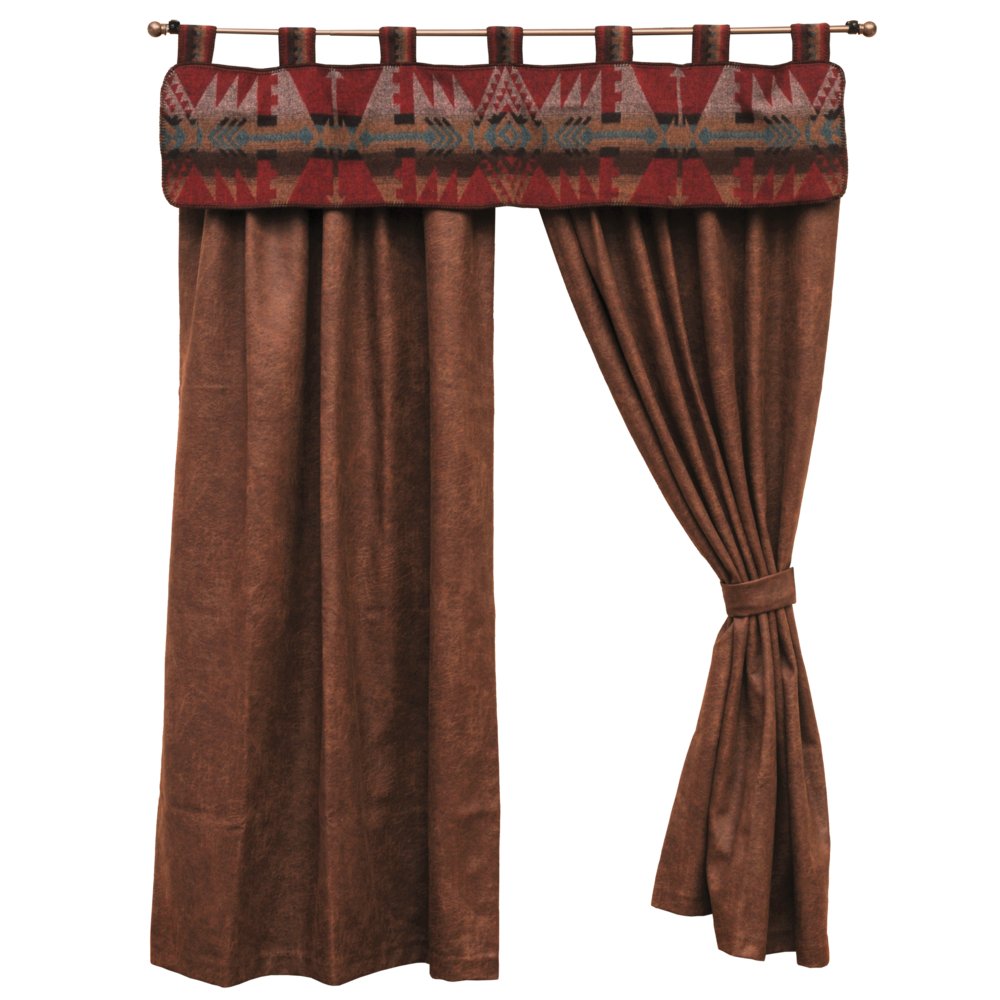 Yosemite Bourbon Window Treatments made in the USA - Your Western Decor