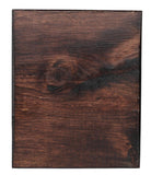 Custom color wash furniture finish dark chocolate 