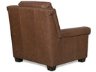 Luxury zero wall power leather recliner in top grain rich brown leather handcrafted in the USA - Your Western Decor