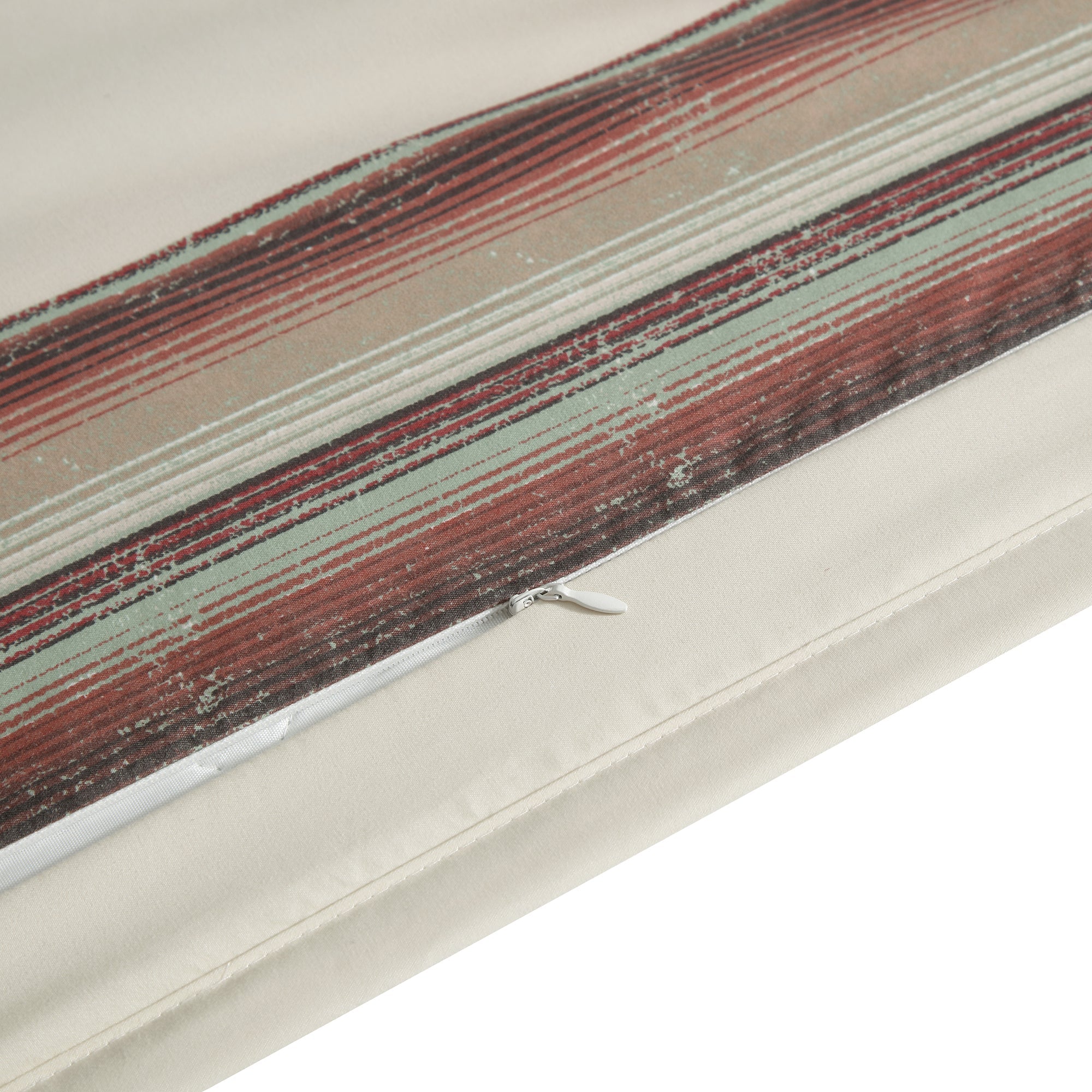 Zipper closure detail on pillow shams - Your Western Decor