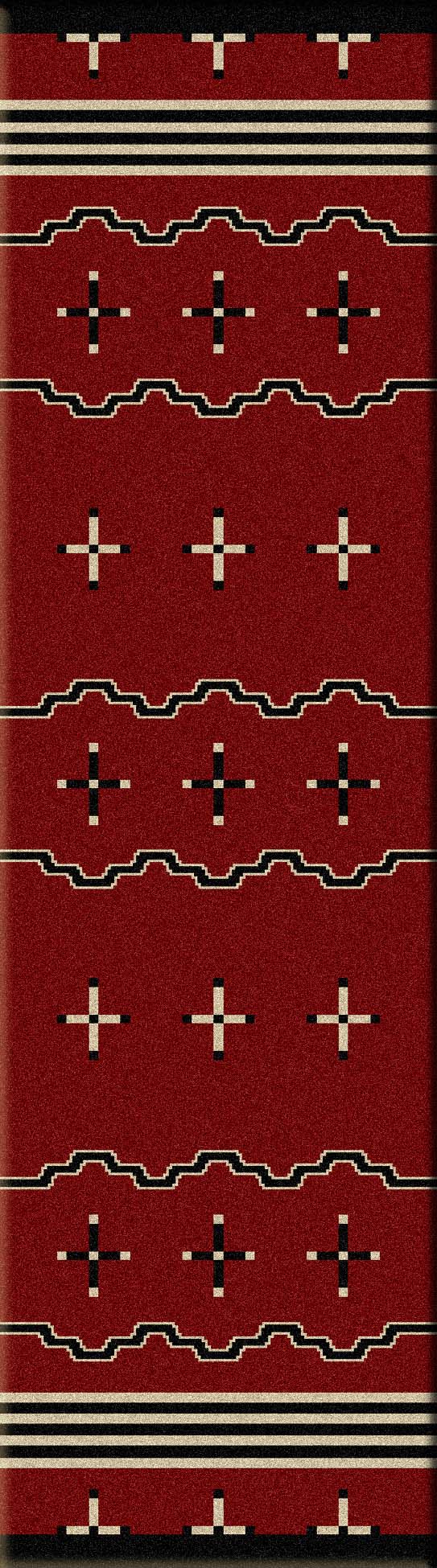 Big Chief Red Floor Runner - Your Western Decor, LLC