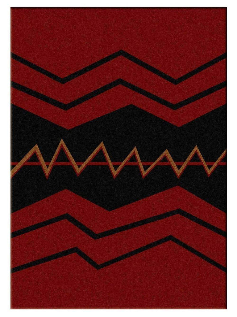 War Path Area Rugs in Red - Made in the USA - Your Western Decor, LLC