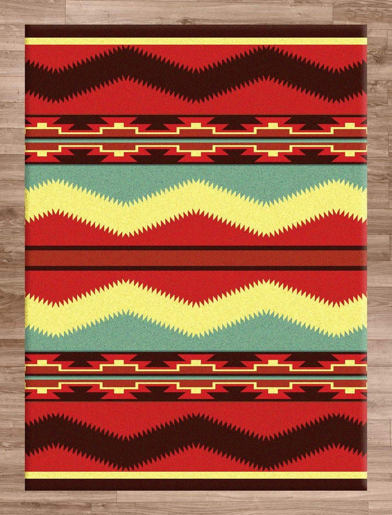 Scout Fiesta Colorful Area Rug - Made in the USA - Your Western Decor, LLC