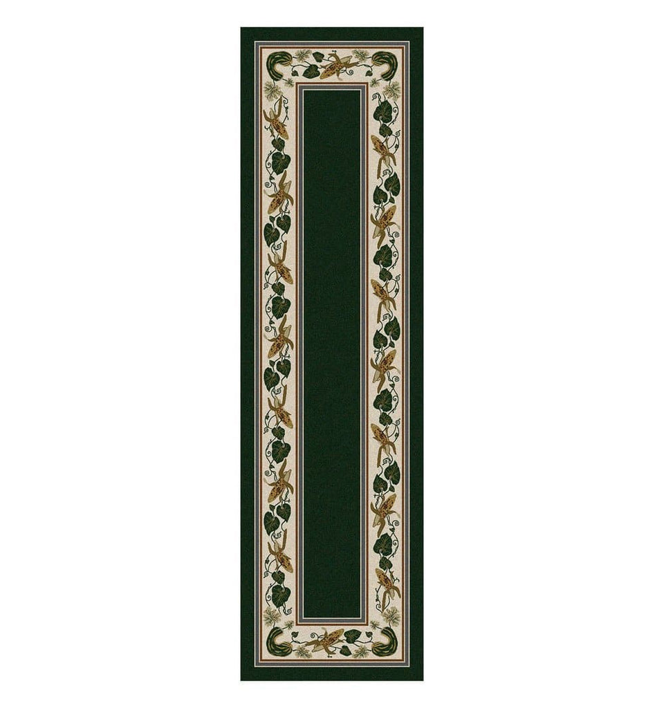 Three Sisters Emerald Green Floor Runner - Made in the USA - Your Western Decor, LLC