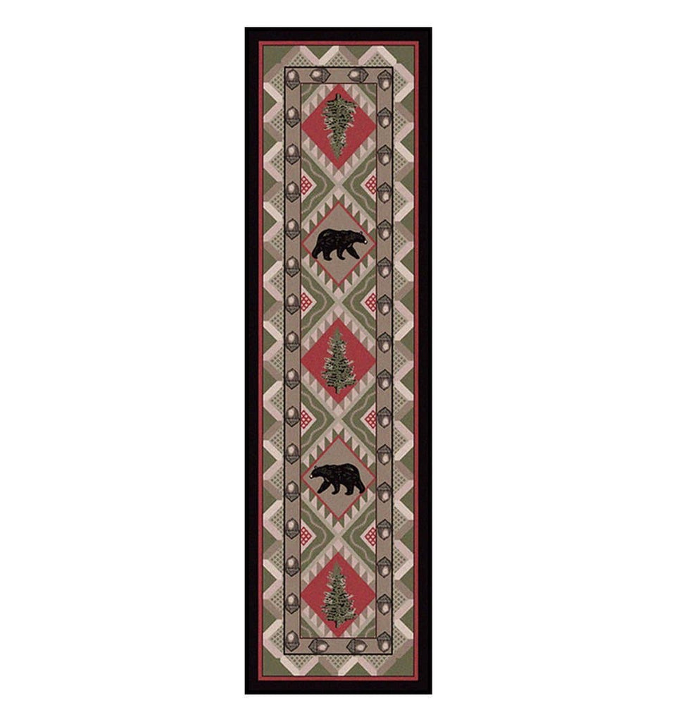 Quilted Forest Cabin Floor Runner - Made in the USA - Your Western Decor, LLC