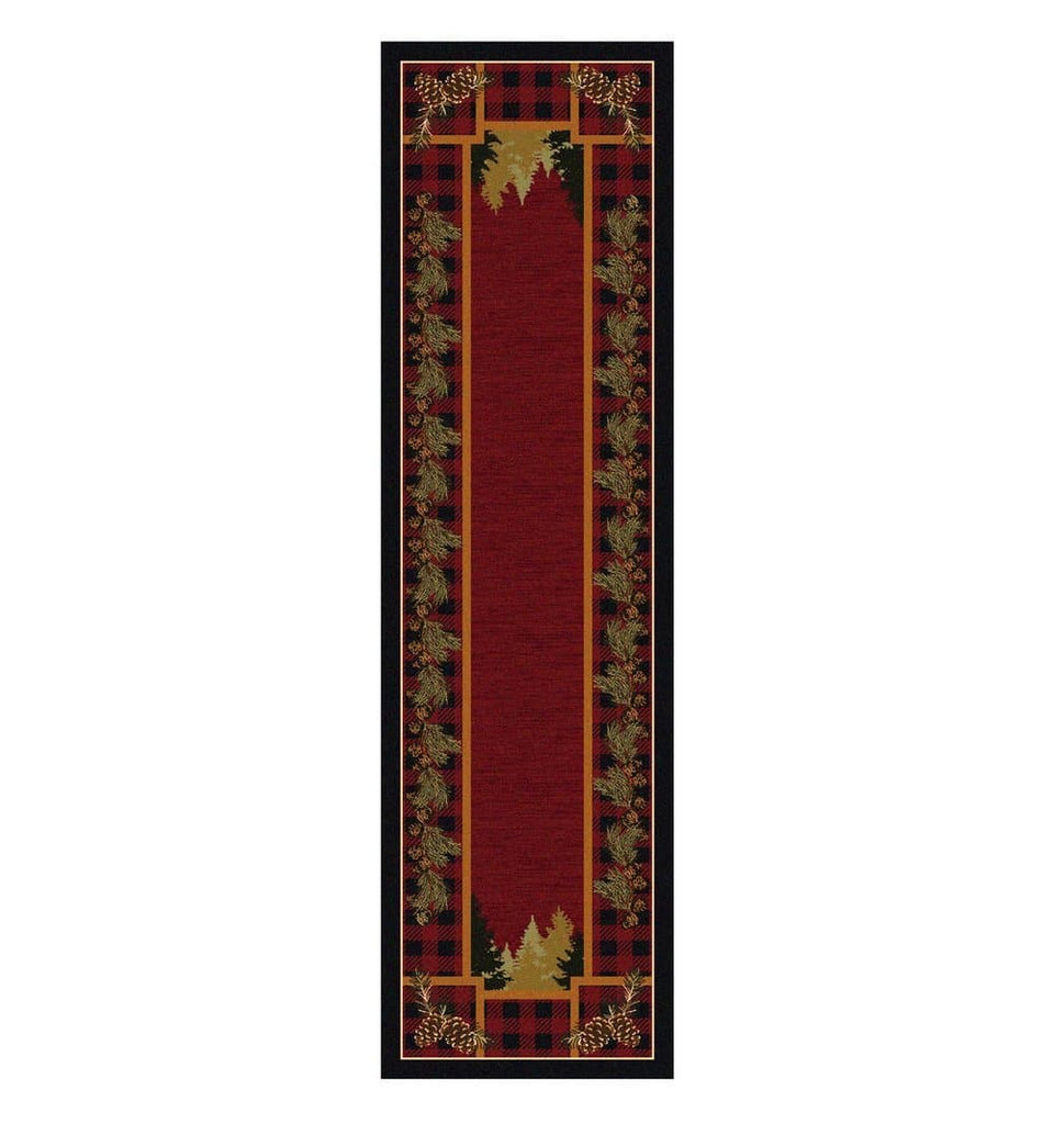 Plaid Woodsman Floor Runner - Made in the USA - Your Western Decor
