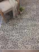 Snow Leopard Rug - Natural - Made in the USA - Your Western Decor, LLC