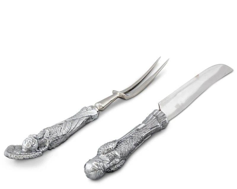 Aluminum Turkey Carving Set - Your Western Decor