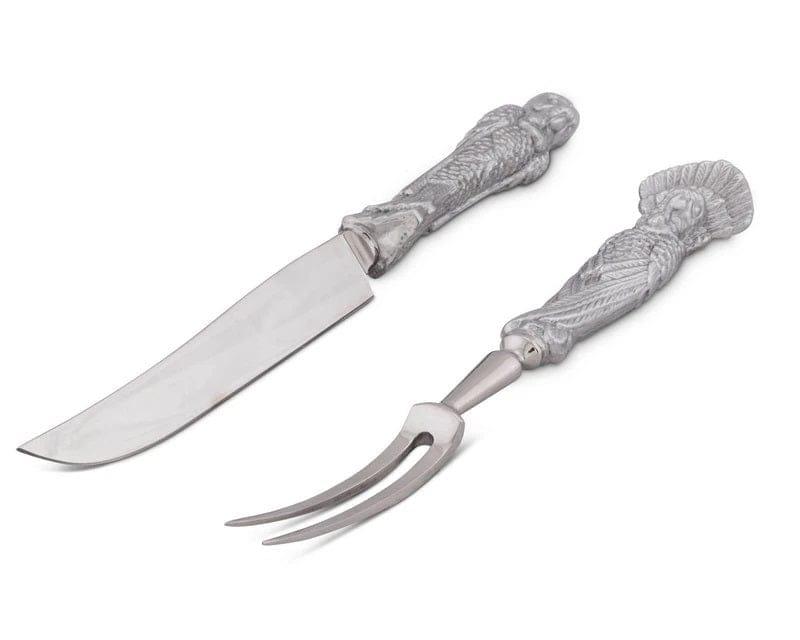 Aluminum Turkey Carving Set - Your Western Decor