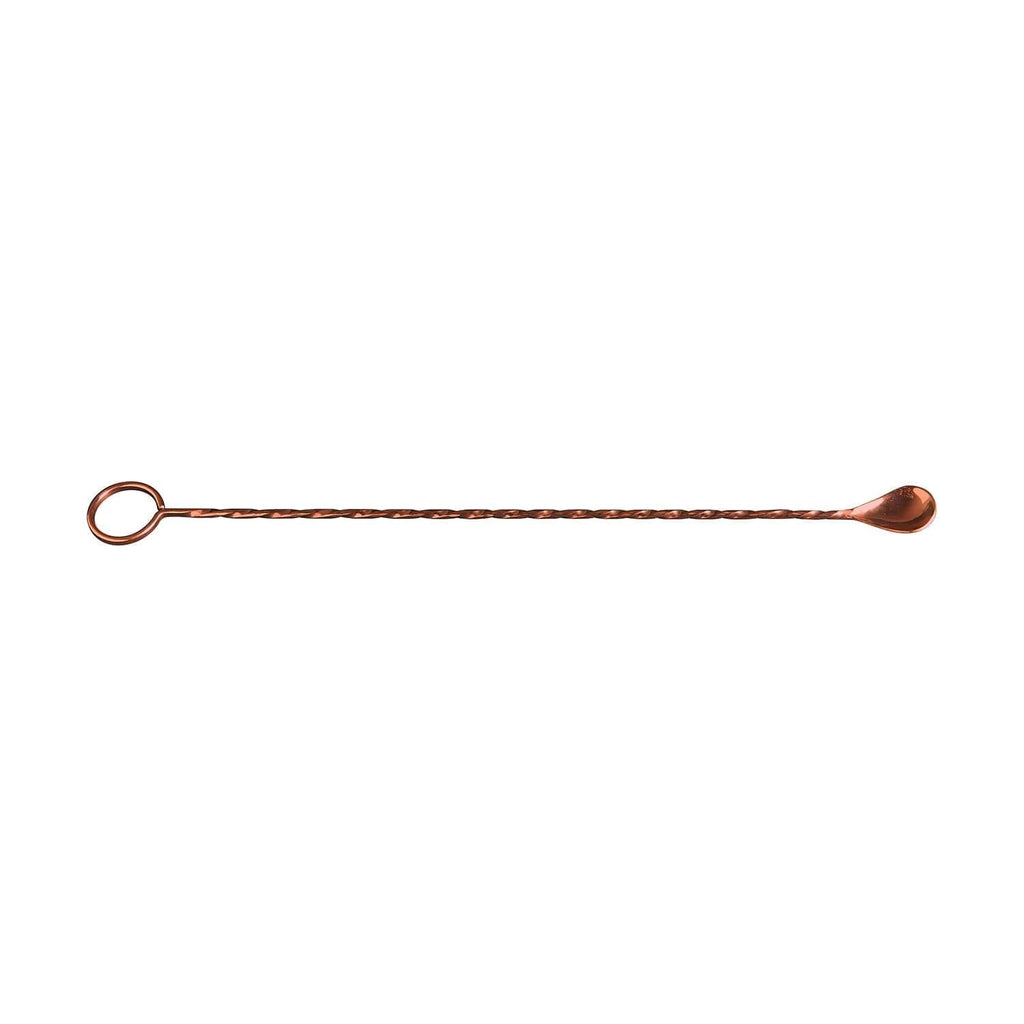hammered copper 12" ringer bar spoon