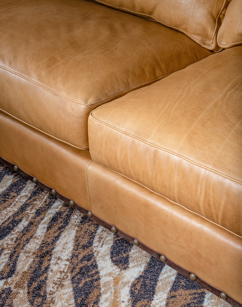 American Made Beaumont Leather Sofa - Your Western Decor