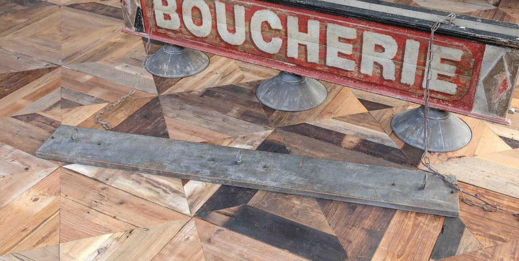 Boucherie Shop Sign Pendant Fixture detail - Your Western Decor