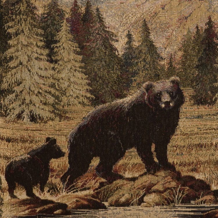 Bradley Bear Wilderness Scene Fabric - Your Western Decor
